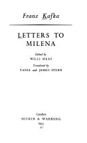 Cover of Letters to Milena